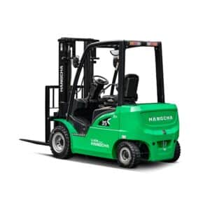 Chariot élévateur Hangcha avec batterie en lithium-ion 4 roues