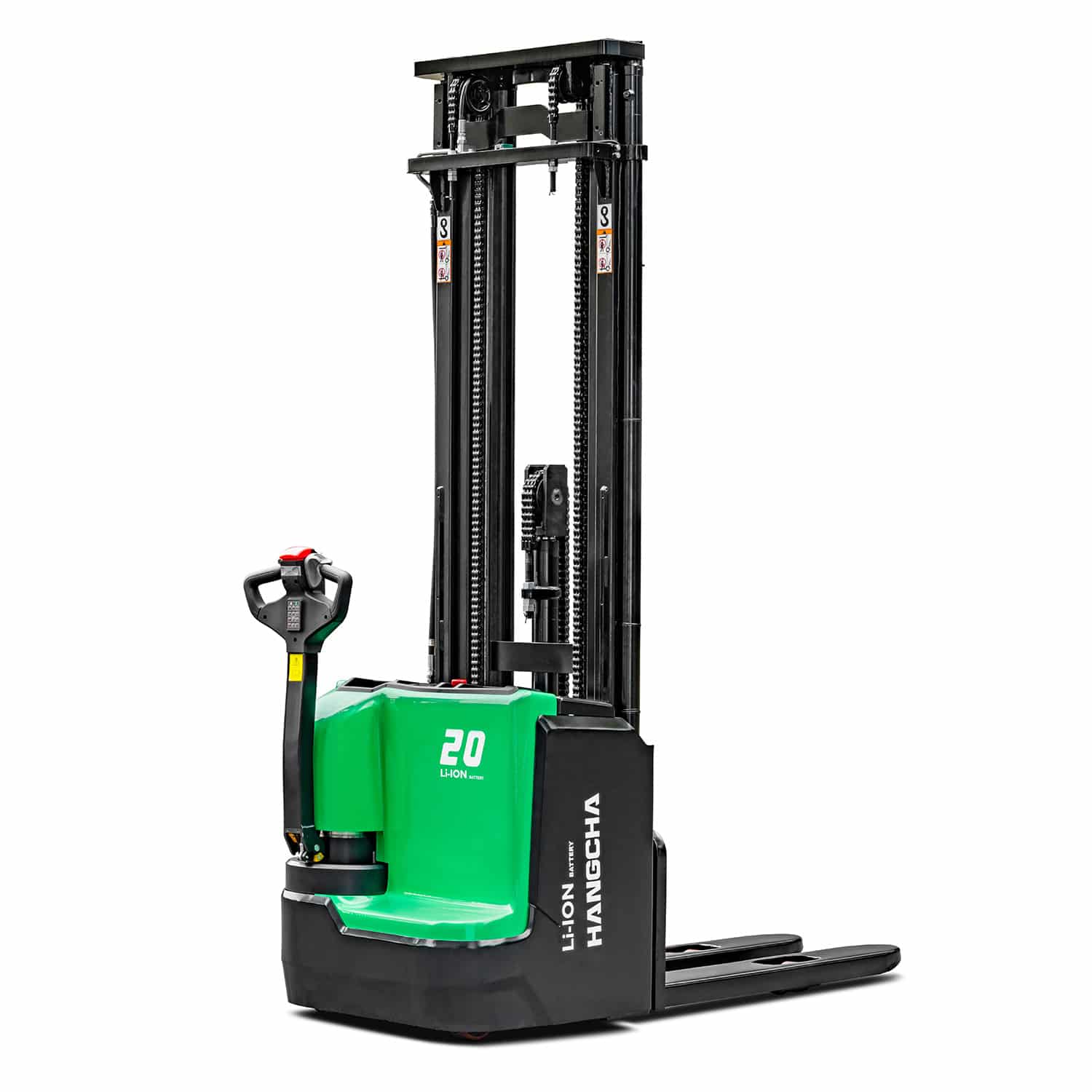 NEF2384 gerbeur HANGCHA CDD12 XT1S-SI levée initiale avec plateforme rabatable